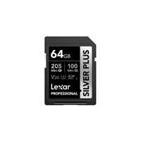 Lexar SD Silver Plus UHS-1 64GB V30 R205/W150MB/s