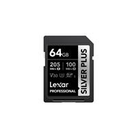 Lexar SD Silver Plus UHS-1 64GB V30 R205/W150MB/s Open Box