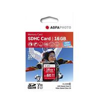 AgfaPhoto 16GB SDHC USH-1 U1 V10 Memory Card