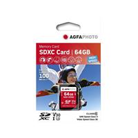 AgfaPhoto 64GB SDHC UHS-1 U1 V10 Memory Card