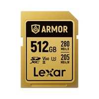 Lexar Professional GOLD 512GB ARMOR SDXC UHS-II V60 IP68 Steel