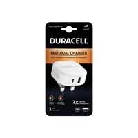 Duracell Dual Fast Wall Charger USB Type A and C