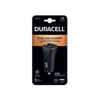 Duracell Dual Car Charger USB Type A and C