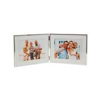 Mayfair Silver Plated Hinged Twin 6x4 Frame