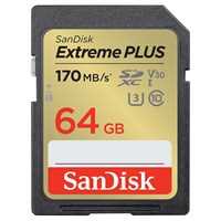 SanDisk 64GB Extreme PLUS 170MB/s UHS-I SDXC Memory Card