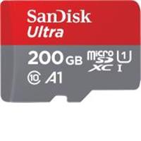 SanDisk 200GB Ultra Micro SD (SDXC) 100MBs + Adapter