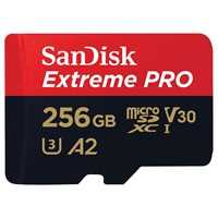 SanDisk 256GB Extreme PRO 200MB/s A2 UHS-I microSDXC with SD Adapter