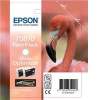 Epson T0870 Gloss Optimizer Twin Pack Ink for R1900