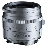 Voigtlander 75mm f/2.8 VM Apo-Skopar Lens Silver