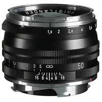 Voigtlander 50mm f/1.5 II VM ASPH Nokton Vintage MC Lens Black M Mount