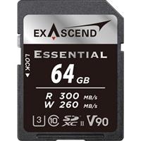 Exascend Essential 64GB SDXC UHS-II V90 W260MB/s Memory Card