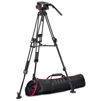 Manfrotto 509 Pro Video Head with 645 Fast Twin Alu Tripod