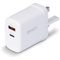 Lindy 65W USB Type A & C GaN  Wall Charger