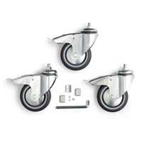 Manfrotto 104G 100mm Wheel Set with Brakes