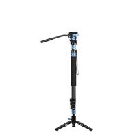 Sirui P-424FL Carbon Fibre Monopod with Stand and VA-5X Video Head