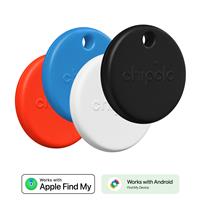 Chipolo POP Tracking Tag 4 Pack Black/Red/White/Blue