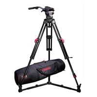 Cartoni Focus 8 Fluid Head with Red Lock Floor Spreader Tripod Kit