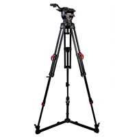 Cartoni Focus 10 System 2-ST Red Lock Floor Spreader Tripod Kit