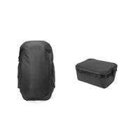 Peak Design Travel Backpack 30L - Black Content Bundle (with S-Medium Cube)