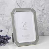 Elegance 5x7 Silver Plated Chamfer Edge Grey Epoxy Frame