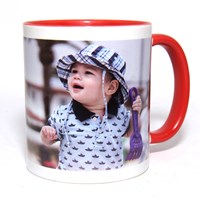 Instore Inner Rim Colour Mug - Red