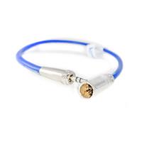 Kondor Blue Mini XLR to 3.5mm TRS 12-in Cable Blue