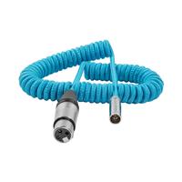 Kondor Blue Coiled Mini XLR to XLR for C70 and BMPCC4K Cable