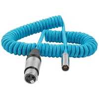 Kondor Blue Coiled Mini XLR to XLR for BMPCC 4K/6K Pro 12 to 24-Inch