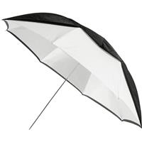 Westcott Convertible Umbrella - Optical White Satin with Removable Black Cover (60