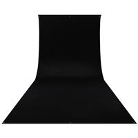 Westcott Wrinkle-Resistant Backdrop - Rich Black (9' x 20')