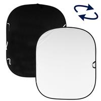 Manfrotto Plain Collapsible Reversible Background 1.8 x 2.1m Black/White LL LB5921