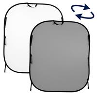 Manfrotto Plain Collapsible Background 1.5 x 1.8m White/Mid Grey LL LB56GW