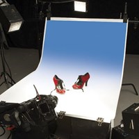 Colorama Colorgrad 100x170cm White/Bluebell