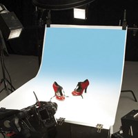 Colorama Colorgrad 100x170cm White/Aquamarine