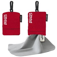 Spudz 10 x 10 Ultra Lens Cloth In Pouch w/SUDZ (Vivid Red)