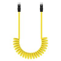 Newell USB-C - USB-C 100 W Cable 1.5m Silicone Spiral Yellow-Black