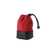 Artisan&Artist Lens Pouch Fabric-Leather Red M