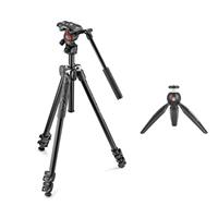 Manfrotto 290 Tripod with Video Head and Pixi Mini Bundle Ex Demo