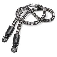 Leica Carrying Strap Flat Braided Rayon and Leather Cord Black White Open Box