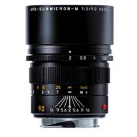 Leica APO Summicron-M 90mm f/2 ASPH Lens Black Anodised
