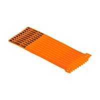 3 Legged Thing Reusable Cable Ties 10 Pack Orange