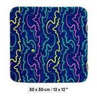 3 Legged Thing Wrapz 12x12 Small Adhesive Reusable Wrap Bus Seat Blue