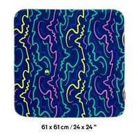 3 Legged Thing Wrapz 24x24 XL Adhesive Reusable Wrap Bus Seat Blue