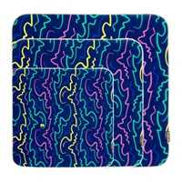 3 Legged Thing Wrapz Pack of 3 Adhesive Reusable Wraps Bus Seat Blue
