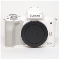 Used Canon EOS M50 Mirrorless Camera Body White