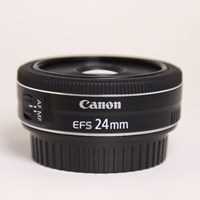 Used Canon EF-S 24mm f/2.8 STM Wide Angle Pancake Lens