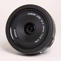 Used Canon EF-S 24mm f/2.8 STM Wide Angle Pancake Lens