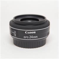 Used Canon EF-S 24mm f/2.8 STM Wide Angle Pancake Lens