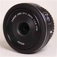 Used Canon EF-S 24mm f/2.8 STM Wide Angle Pancake Lens