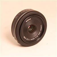 Used Canon EF-S 24mm f/2.8 STM Wide Angle Pancake Lens